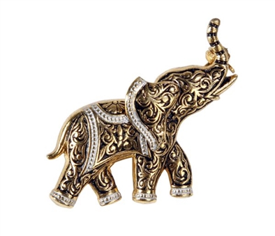 Dwight Eisenhower Golden Elephant Pin - Previously Owned by His Secretary